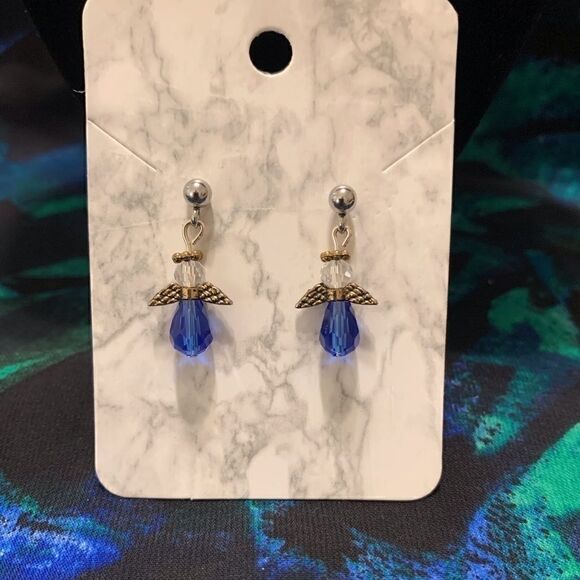 🌷 Handmade Angel Earrings  - Picture 1 of 10